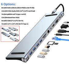 Type-c HUB For PC 11 In 1 PD 100W HD Output Multifunctional USB 3.0 10 Gbps DocK