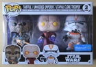 Funko Pop! Star Wars Tarfful Unhooded Emperor & Utapau Clone Trooper 3 Pack