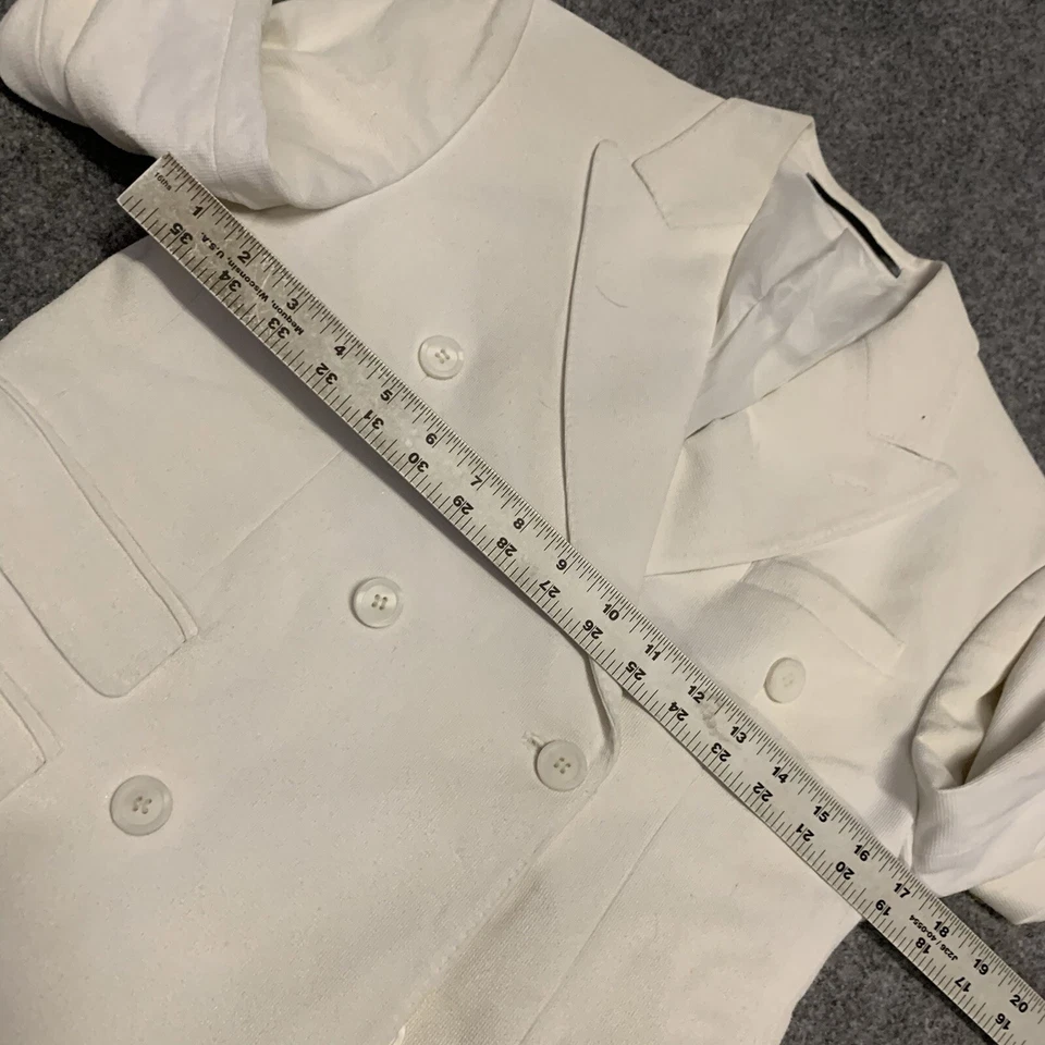 Hombres Emporio Armani Robert Line Slim Algodón Pico Doble Pecho Talla 44 $1395 Foto 3 de 4