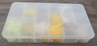 Vintage Old Pal Clear 12 Lure Organizational Tackle Box Fishing 16 Crappie Jigs — photo 2