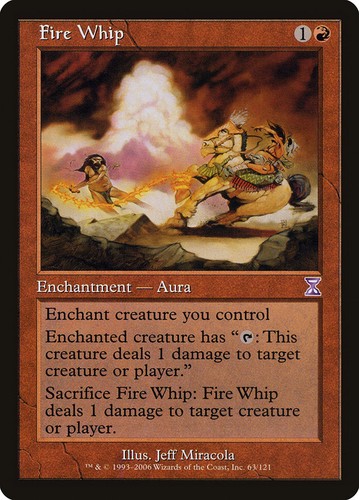 1x Fire Whip - NM (pack fresh) - Time Spiral - SPARROW MAGIC mtg - 第 1/1 張圖片