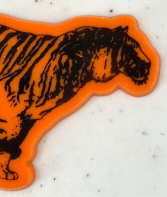 ESSO Exxon Mobil Corporation Orange Run With The Tiger Rubber