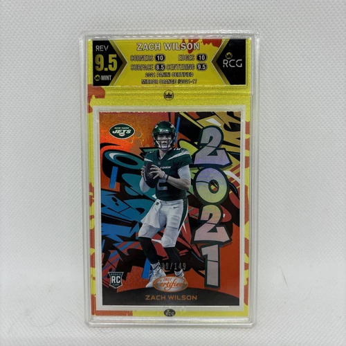 2021 Panini Certified - 2021 Mirror Orange #2021-17 Zach Wilson /149 (RC)