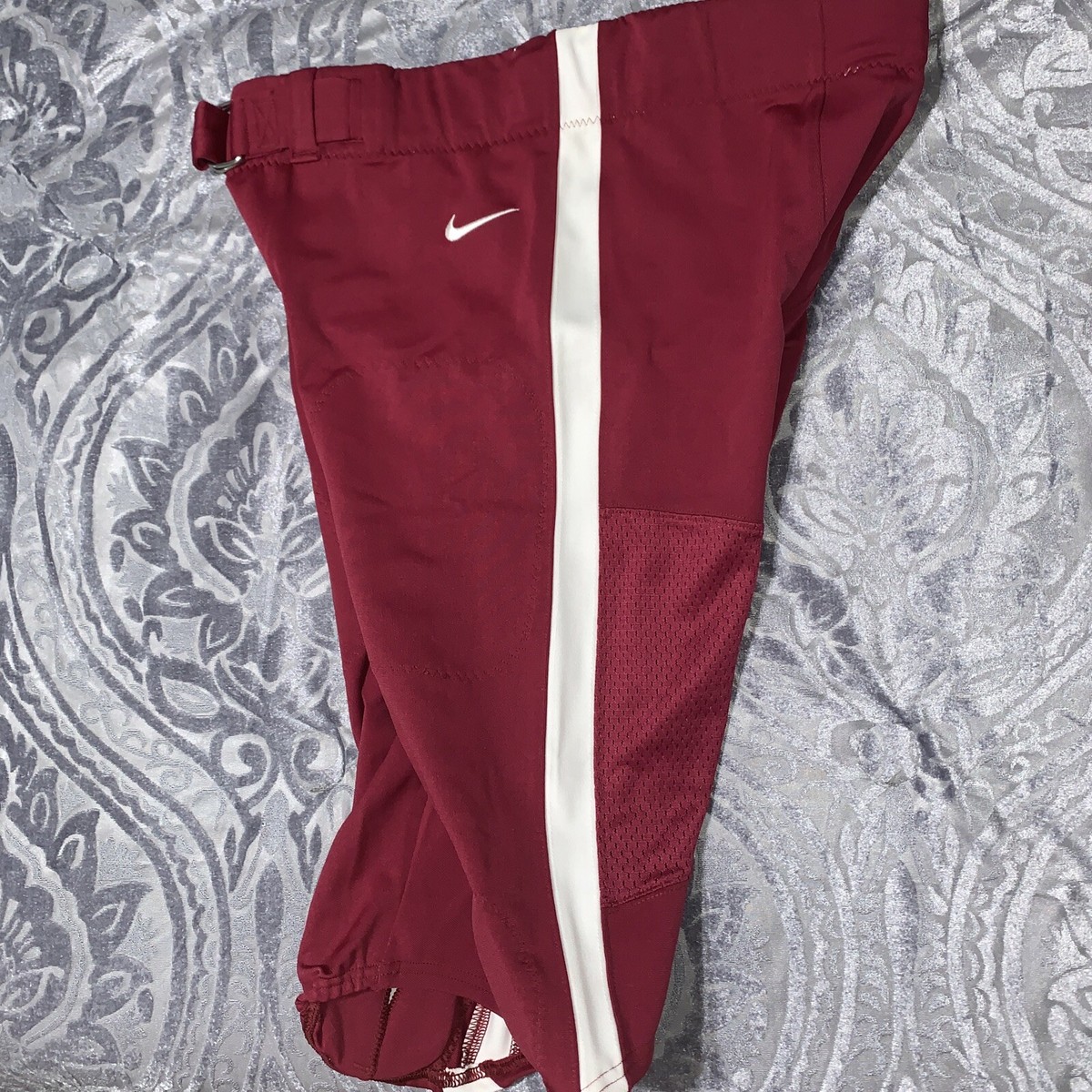 Nike Vapor Untouchable Football Pants Size 3XL Maroon W/ White