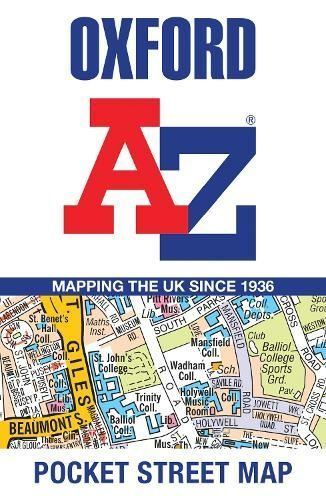 Oxford A-Z Pocket Street Map by A-Z Maps Sheet map, folded - Picture 1 of 1