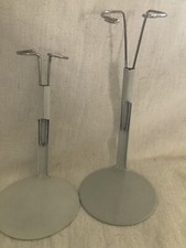 2 Adjustable Metal Doll Stand 5" Hi x 3" for 8-14" WIDE VINYL Covered Wire VTG