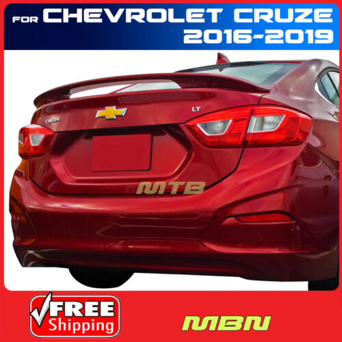 Pintado ABS Posterior Maletero Alerón Rojo Caliente WA130X Para Chevrolet Cruze - Imagen 1 de 1