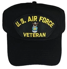USAF AIR FORCE VETERAN HAT CAP AIRMAN OLD LOGO AIM HIGH SERVICE