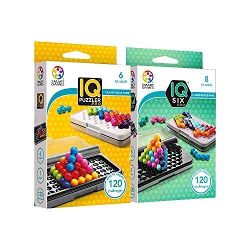 Smart Games - Iq Puzzler Pro + Iq Six Pro | Giochi Da Tavolo Bambini 8 (n5v)