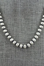 Sterling Silver Navajo Pearl Necklace 20" - Dorinda Mariano