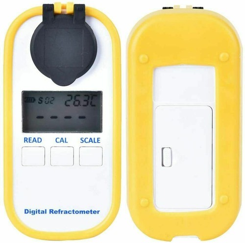 Misuratore Brix Digitale Rifrattometro Miele Contenuto Zucchero Tester con Portata da 0 a 90% - Foto 3 di 6