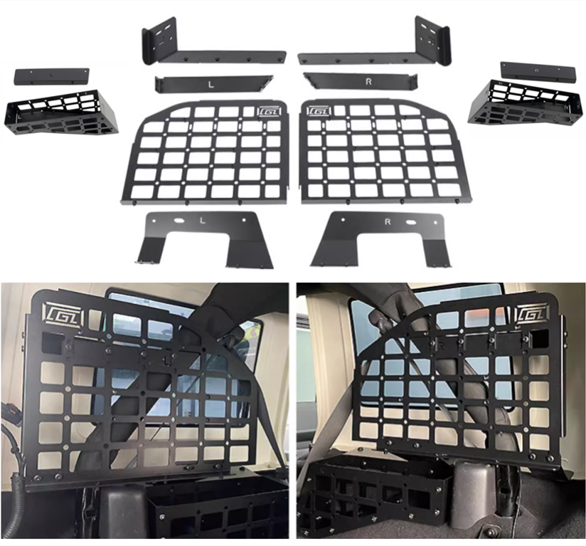 Boîte De Rangement Porte Avant 2 Pièces – Organiseur JK JKU 2011-2018 – ABS Antidérapant Sans Perçage