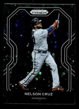 2021 Panini Prizm Nelson Cruz Minnesota Twins #200 Green Donut Circles Parallel