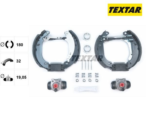 Bremsbackensatz Shoe Kit Pro Textar 84053800 FüR Peugeot-image