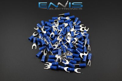 14-16 GAUGE 500 PK VINYL SPADE #10 CAR HOME AWG CONNECTOR CRIMP TERMINAL