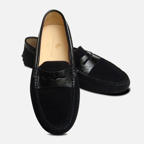 Black Suede \u0026 Crinkle Patent Arthur 