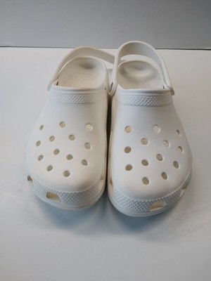 dirty white crocs