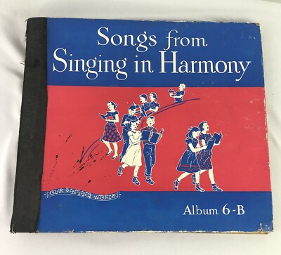 Vinyl Singing In Harmony Vintage songs 4 Vinyl 10 inch Albums Records 1121
