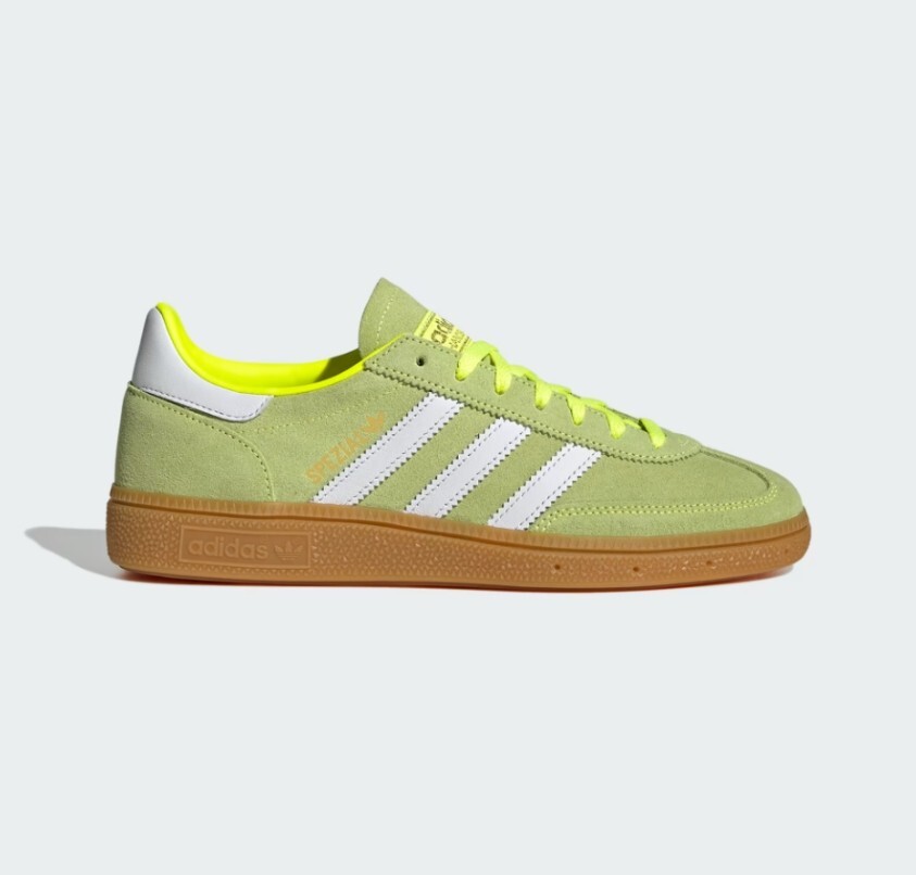 New Adidas Women's Handball Spezial Shoes - Solar Yellow / White (JI2655)