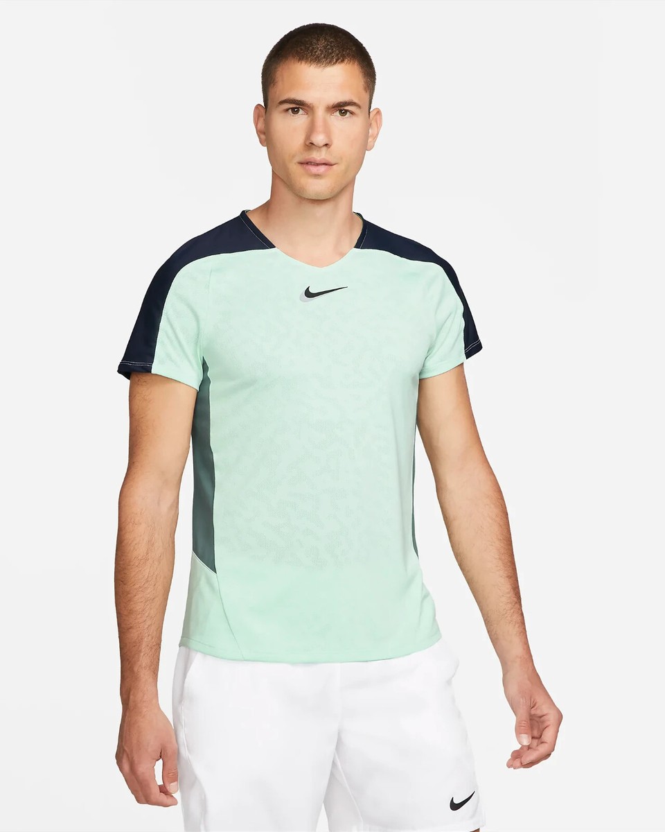 美品＊NIKEナイキ＊美シルエットピュアトップテニスシャツ Nike Court Tennis Shirt Top Pickleball Slam DD8431-379 Men's
