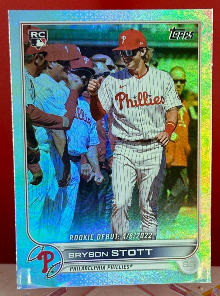 2022 Topps Update Series Rainbow Foil Rookie Debut #US255 Bryson Stott Phillies