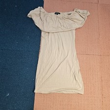 Forever 21 Medium Off Shoulder Short Dress Beige Mid Length W8