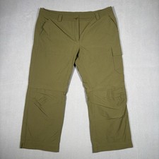 Pantalones Beretta para mujer XLarge verde aguacate convertibles senderismo/caza Italia