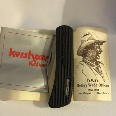 Kershaw D.W.O. Pocketknife Black Plastic Handle Stainless Drop Point Original