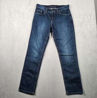 Mott & Bow Jeans Womens 26x28 (Actual 29x28) Boyfriend Blue Dark Wash Denim