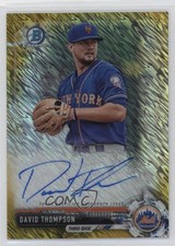2017 Bowman Chrome Prospect Gold Shimmer Refractor 2/50 David Thompson Auto ob9