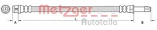 Original Metzger brake hose 4111090 for Audi