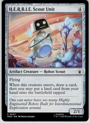 H.E.R.B.I.E. Scout Unit 247 Marvel Super Heroes Magic the Gathering