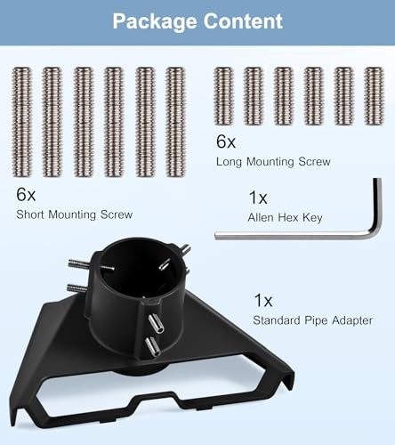 Pipe Adapter for Starlink Standard/Gen 3, Pole Mount Adapter Mounting Kit - Picture 5 of 12