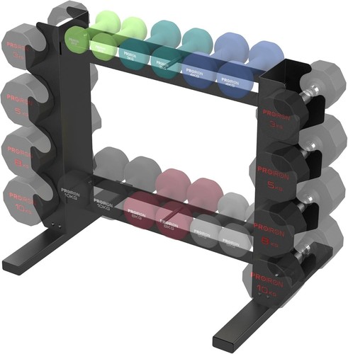 Sstable Two Rack Compact Dumbbell Rack Stand Only, Stable Dumbbell Storage Rack Weight ...