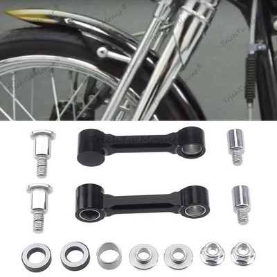 Front Fender Mounting Brackets Bolt-on For Harley Softail Springer 1993-2005 06