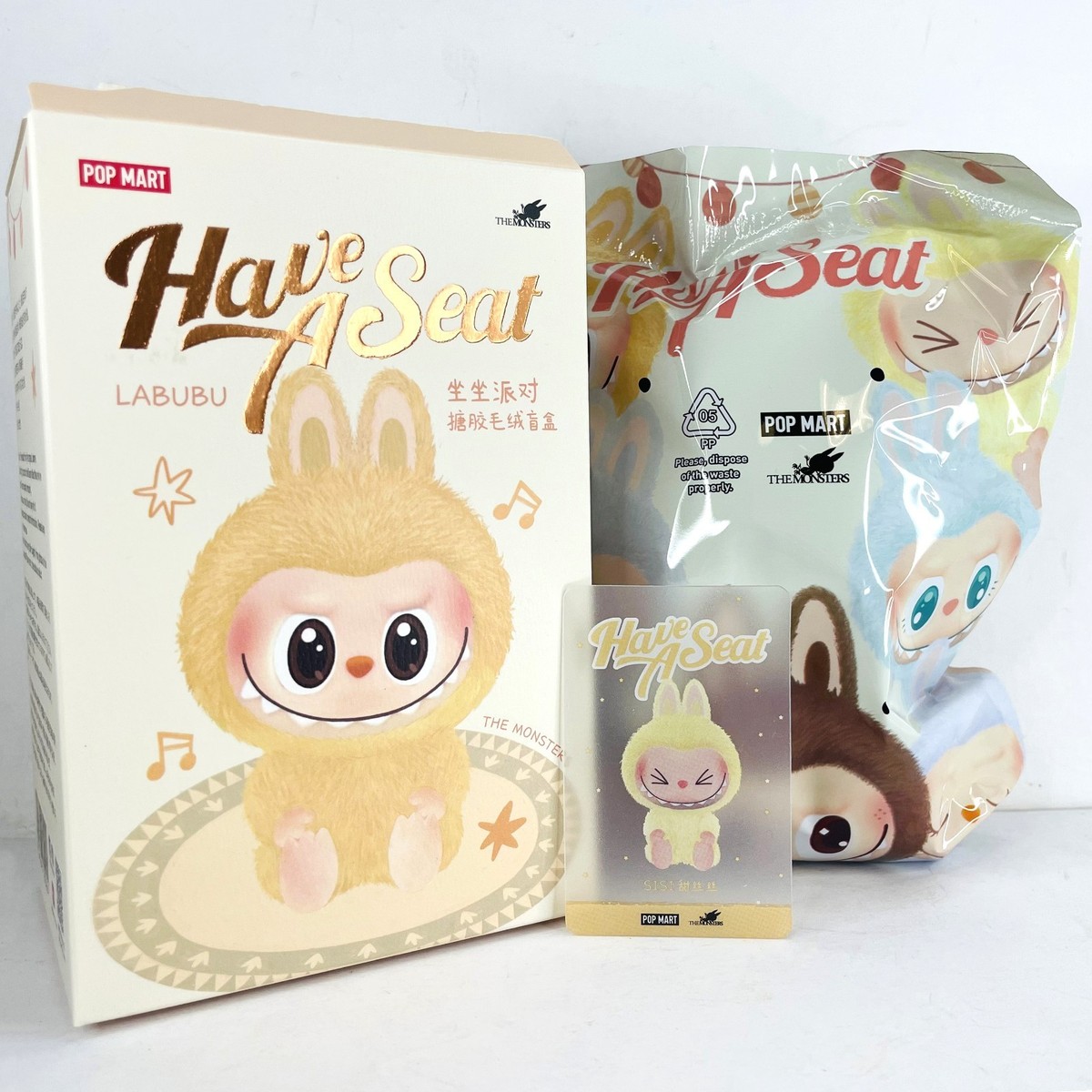 POP MART Labubu The Monsters Have A Seat Sisi Plush Figure Open