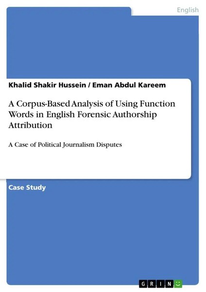 Khalid Shakir Hussein (U. A.) | A Corpus-Based Analysis Of Using Function...-image