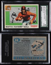 1955 Topps All American Beattie Feathers #98 SGC 80