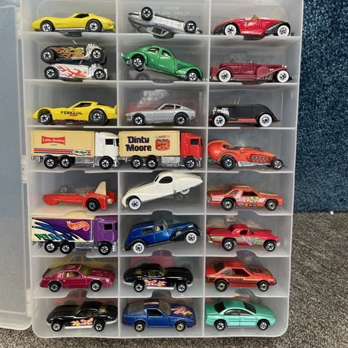 Hot Wheels Vintage Lot  of 48  Loose Cars And Trucks Case Included