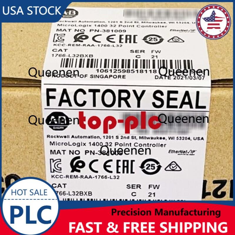 New Sealed AB 1766-L32BXB MicroLogix 1400 Controller 1766L32BXB US Free Tax