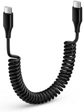 iPhone 18 Pro Max 17 16e 16 15 Charger Cable 3FT for Car Coiled USB C to C