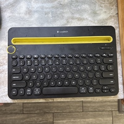   Logitech K480 Bluetooth Multi-Device Wireless Keyboard   Black/Yellow