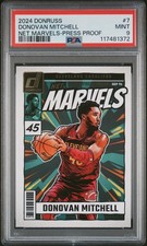2024 PANINI DONRUSS NET MARVELS PRESS PROOF #7 DONOVAN MITCHELL PSA 9