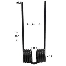 Molle dente rotopressa raccoglitrice Deutz Vicon PZ Taarup 16618868.8