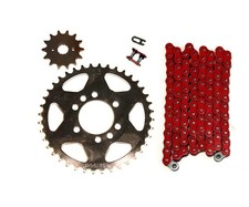 Red 520x98 Drive Chain & 13/41 Sprockets for Arctic Cat DVX400 2004-2008