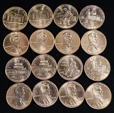 2009 P&D Complete 8 Coin Lincoln Penny Set in "Uncirculated"