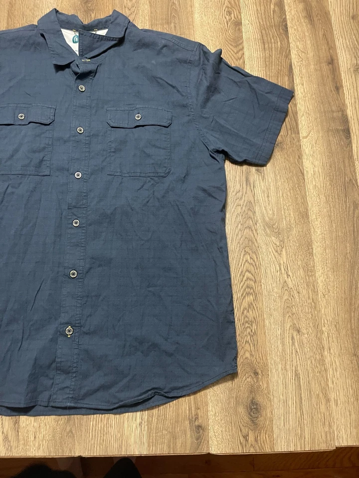 Sierra Designs Shirt, Men's Size XL, Blue, Short Sleeve Button Up Shirt - Image 4 of 4