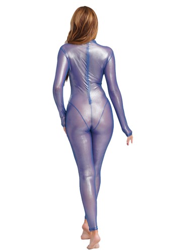 Mujer Catsuit Disco Body Tentador Bodystockings Prendas para dormir Ropa de dormir Brillante - Imagen 8 de 80