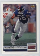 1992 Upper Deck Gold Carl Banks #G39 0ms6