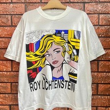 90s Roy Lichtenstein M-Maybe 1972 Pop Artwork T Shirt Reprint